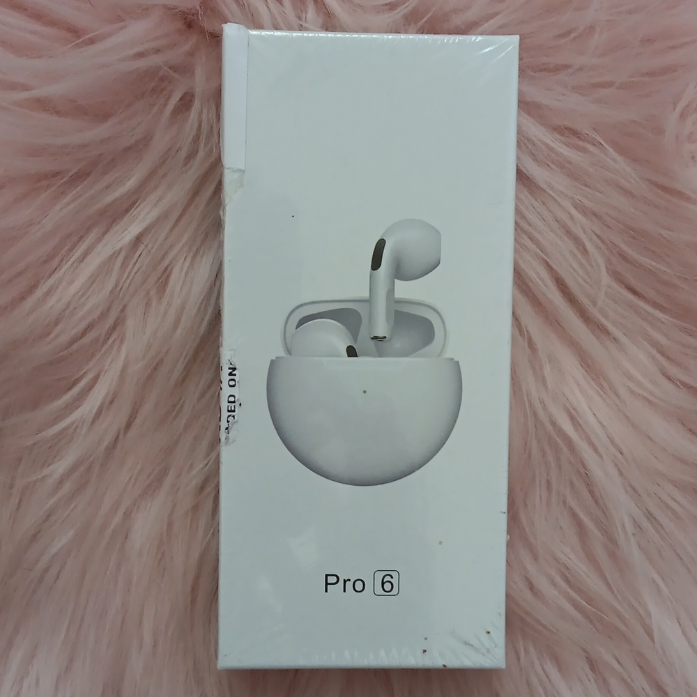 Brand New UNBRANDED PRO 6 Wireless V5.0+EDR BLUETOOTH Earbuds-PINK